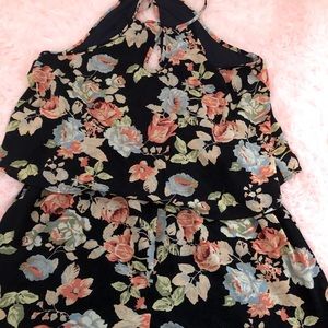 Floral One Piece Shorts Romper